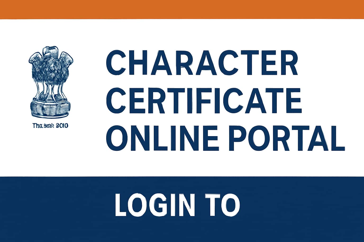Login to Character Certificate Online Portal