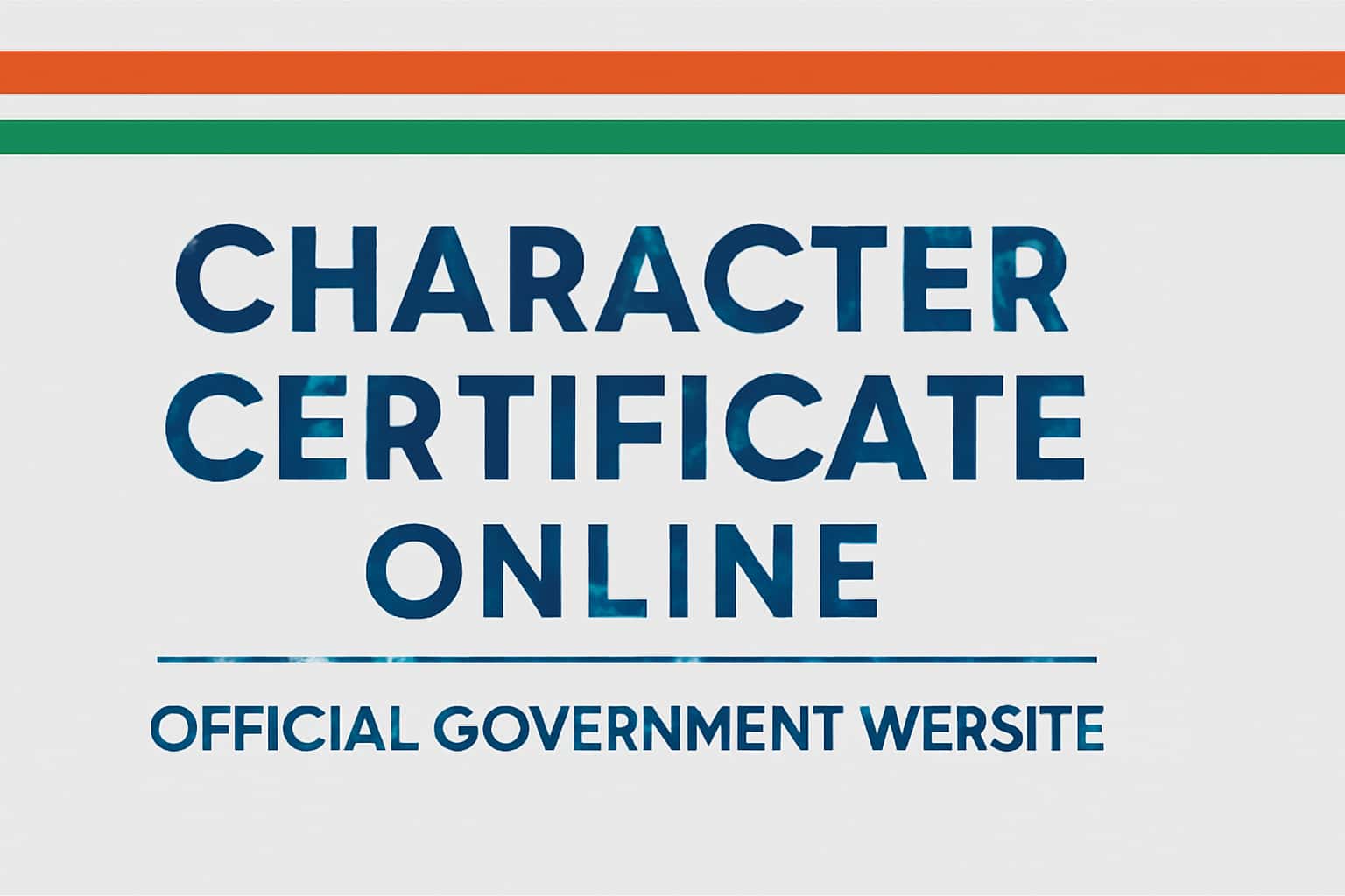 About Character Certificate Online